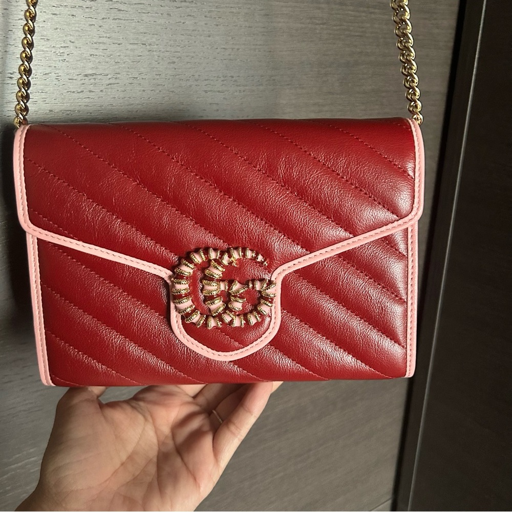 Gucci GG Marmont chain bag WOC